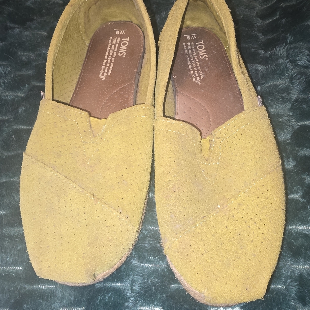 TOMS Ochre Suede Slip-On Shoes